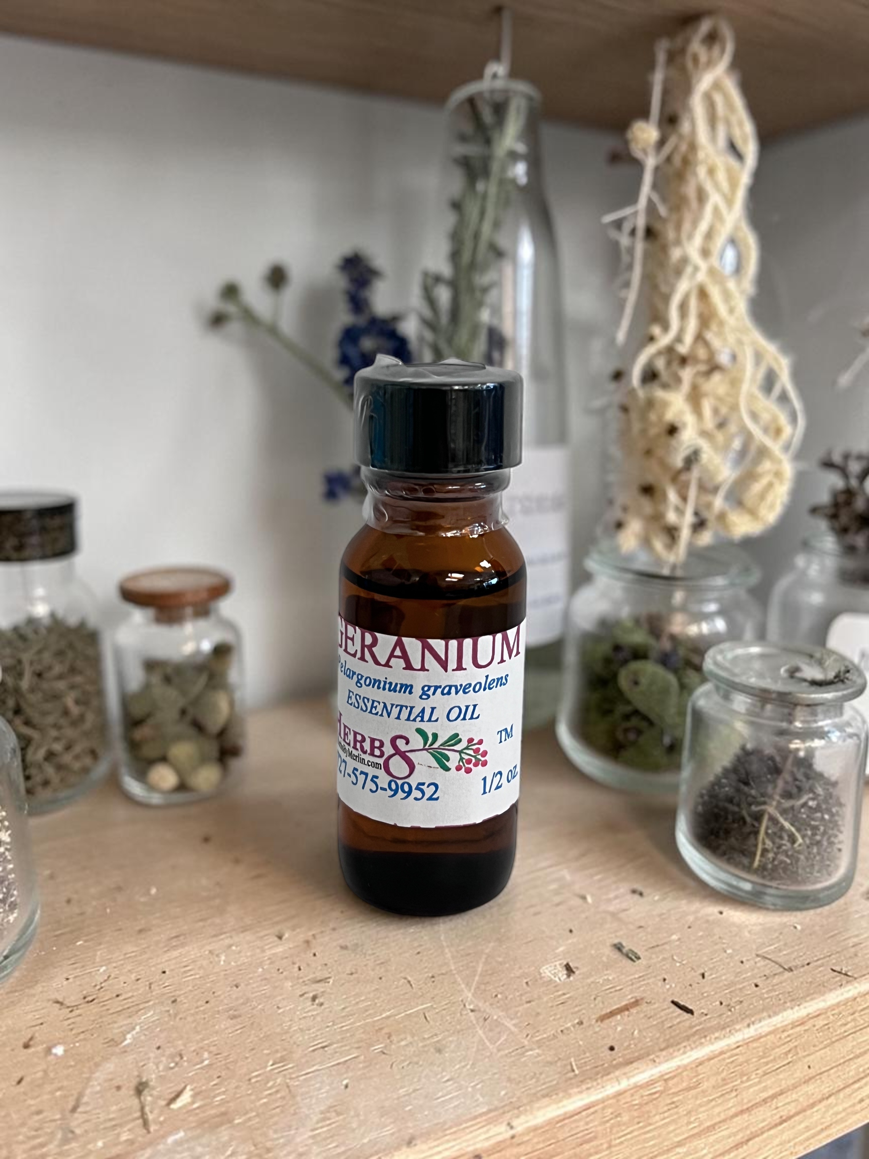 Geranium Essential Oil (Pelargonium graveolens) 1/2 Ounce